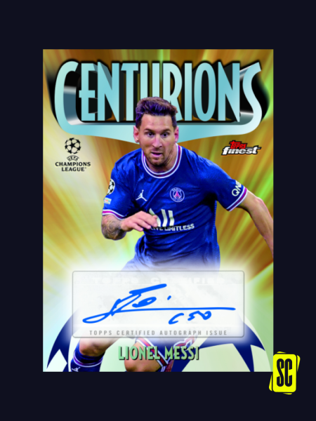 MESSI AUTO TOPPS FINEST UEFA CHAMPIONS LEAGUE