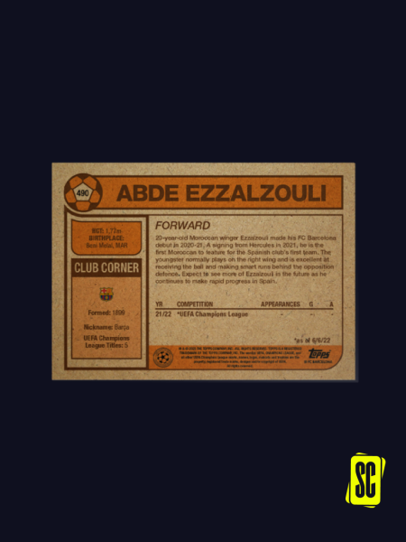 Abde Ezzalzouli - FC Barcelona - Retro