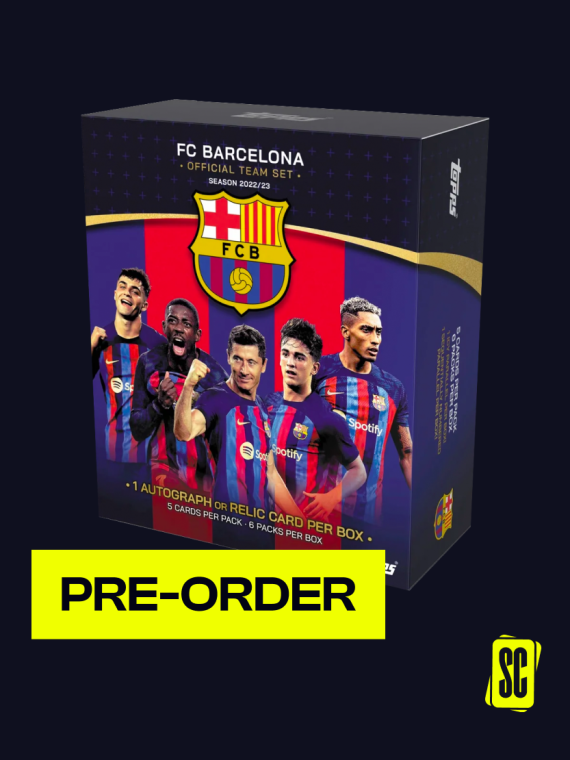 オンラインストア限定 BARCELONA 【新品未開封】SOCCER TOPPS CHROME