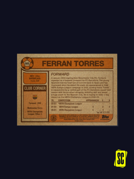 Ferran Torres - FC Barcelona - Retro
