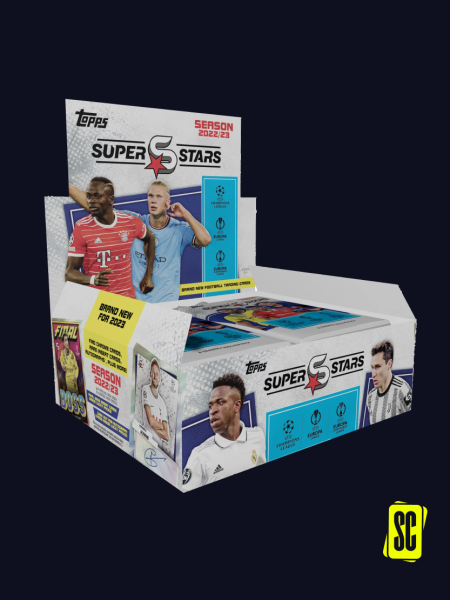 TOPPS UEFA CHAMPIONS LEAGUE SUPERSTARS 2022-23 DISPLAY BOX