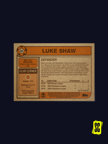 Luke Shaw - Manchester United - Retro