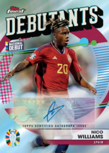 Nico Williams - Finest Debutants Autograph - Topps Finest Road to UEFA EURO 2024