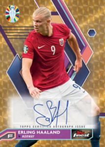 Erling Haaland - Base Autograph SuperFractor 1/1 - Topps Finest Road to UEFA EURO 2024