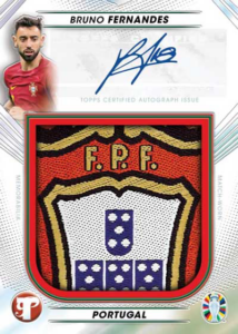 Bruno Fernandes - Pristine Nations Patch Autographs - Topps Pristine 2023 Road to EURO 2024