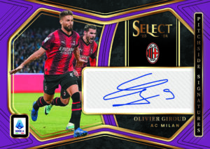 Olivier Giroud - Pitchside Signatures Purple - Panini Select Serie A 2023/24