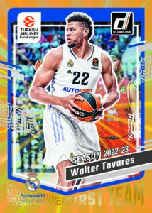 Walter Tavares - Gold Laser /10 - Panini Donruss Euroleague 2023/24