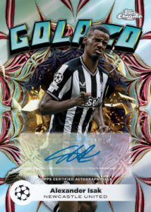 Alexander Isak - Golazo Autographs - Topps Chrome UCC 2023/24