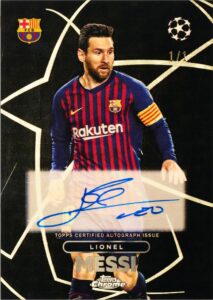 Lionel Messi - Shadow Etch Autographs SuperFractor 1/1 - Topps Chrome UCC 2023/24