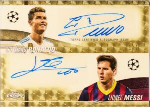 Lionel Messi & Ronaldo - Dual Autographs SuperFractor 1/1 - Topps Chrome UCC 2023/24