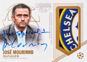 José Mourinho - Dynasty Autographed Patch Cards Gold 1/1 - Topps Dynasty UCL 2022/23