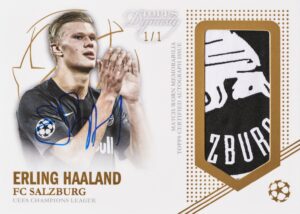 Erling Haaland - Dynasty Autographed Patch Cards Gold 1/1 - Topps Dynasty UCL 2022/23