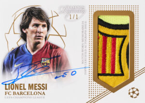 Lionel Messi - Dynasty Autographed Patch Cards Black /5 - Topps Dynasty UCL 2022/23